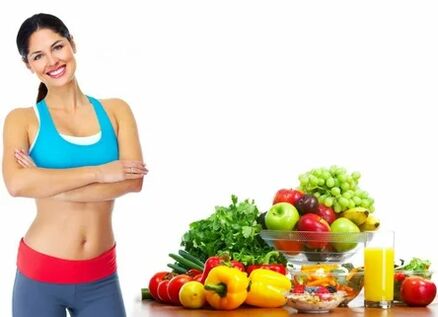 Produtos útiles e rapaza deportiva