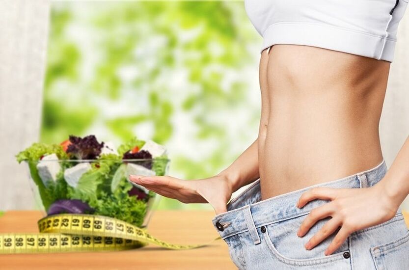 despois de perder peso con verduras