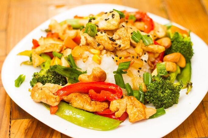 filete de polo con verduras para adelgazar