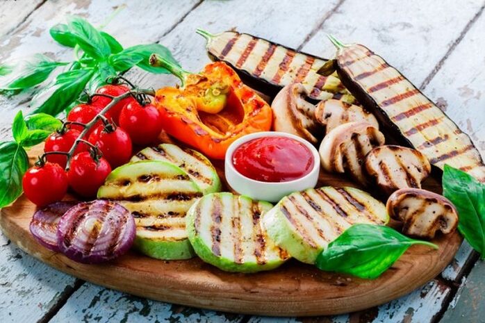 verduras á prancha para adelgazar